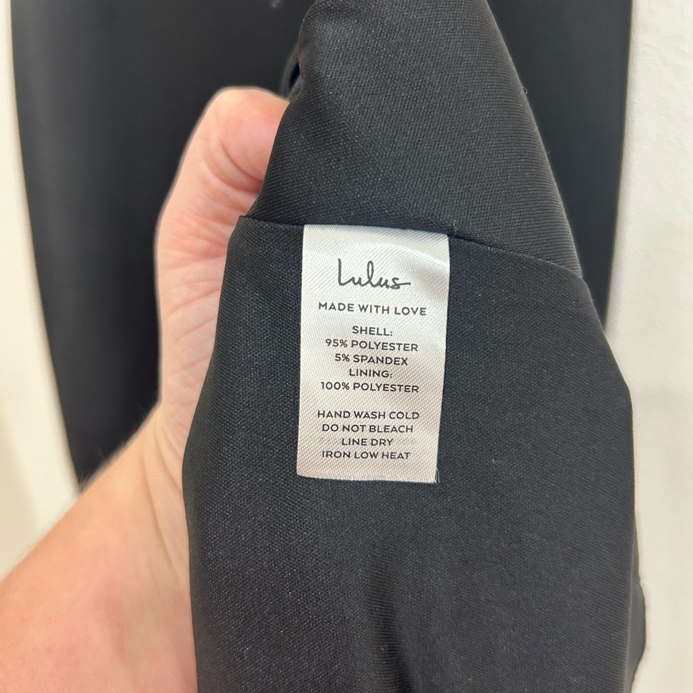 Lulus love in your eye mermaid black maxi dress SM classic cocktail formal - Picture 9 of 9